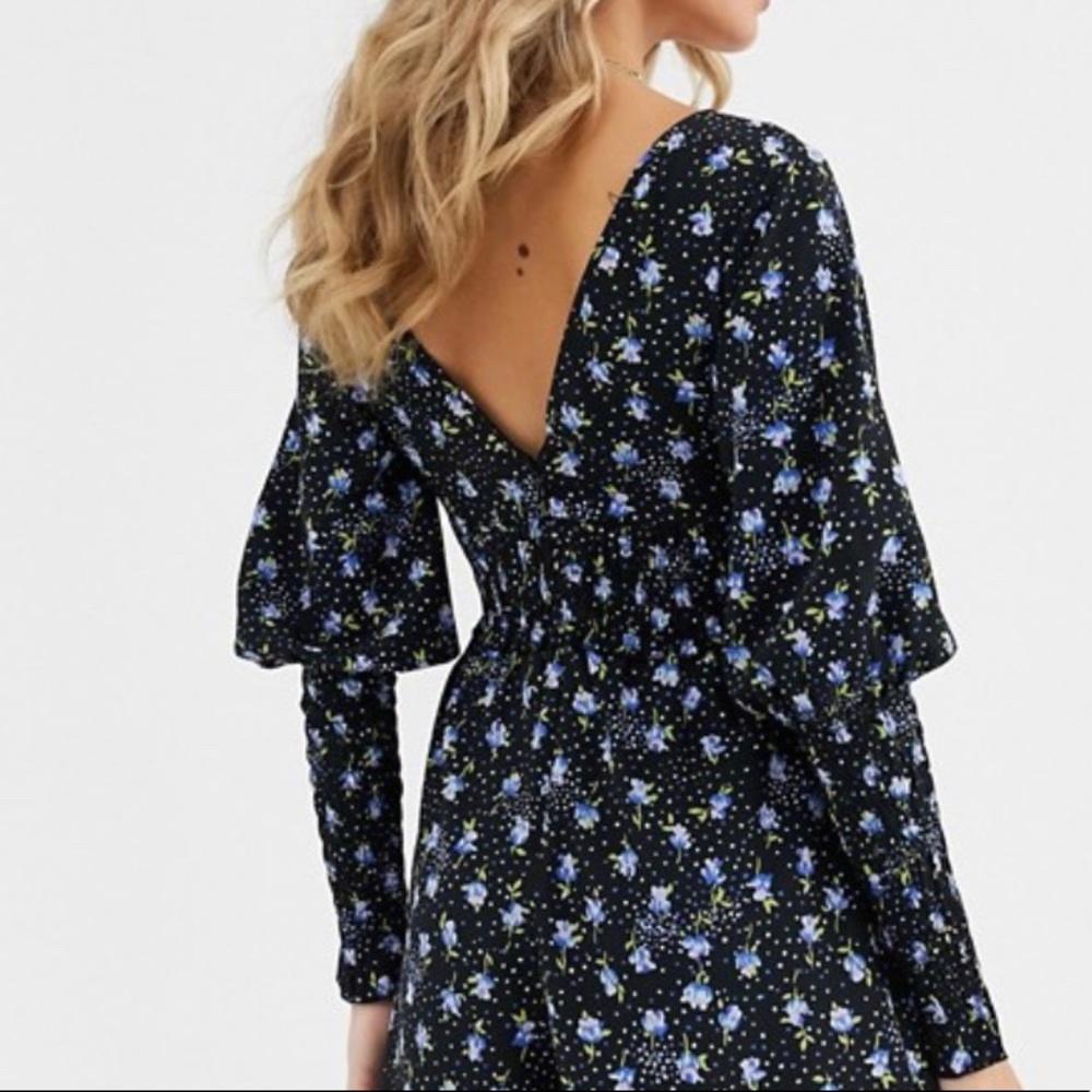 ASOS Long Sleeve Floral Romper